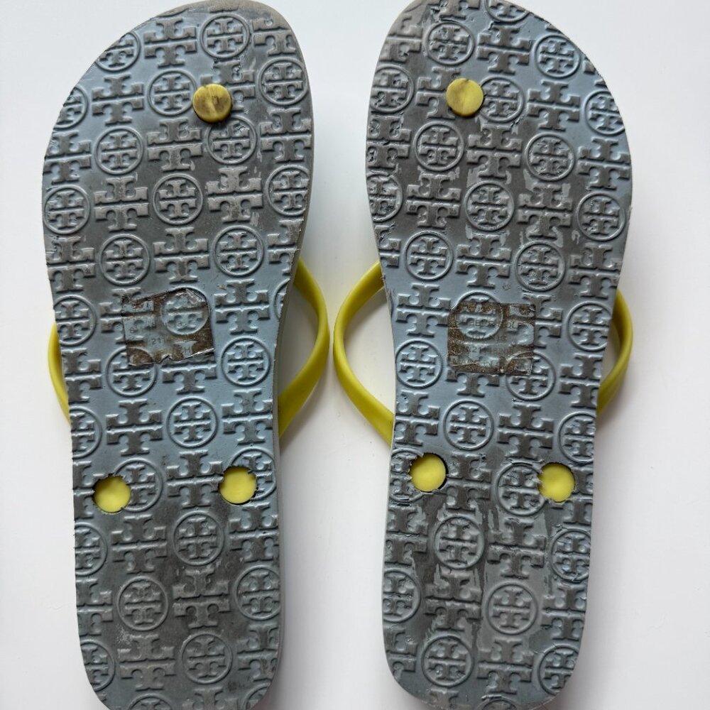 Tory Burch Yellow Flipflops - Picture 2 of 2